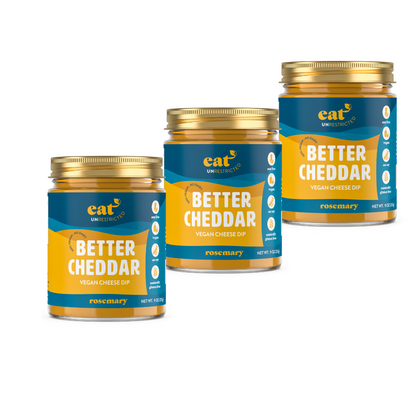 Rosemary Better Cheddar - Vegan Cheese (9 oz) - 3 Jar Set